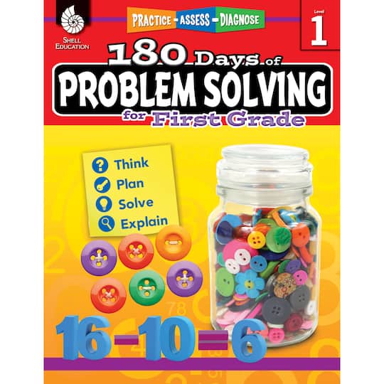 180 Days of Problem Solving Book, Grade 1 By Shell Education | 8.5" x 11" | Michaels®